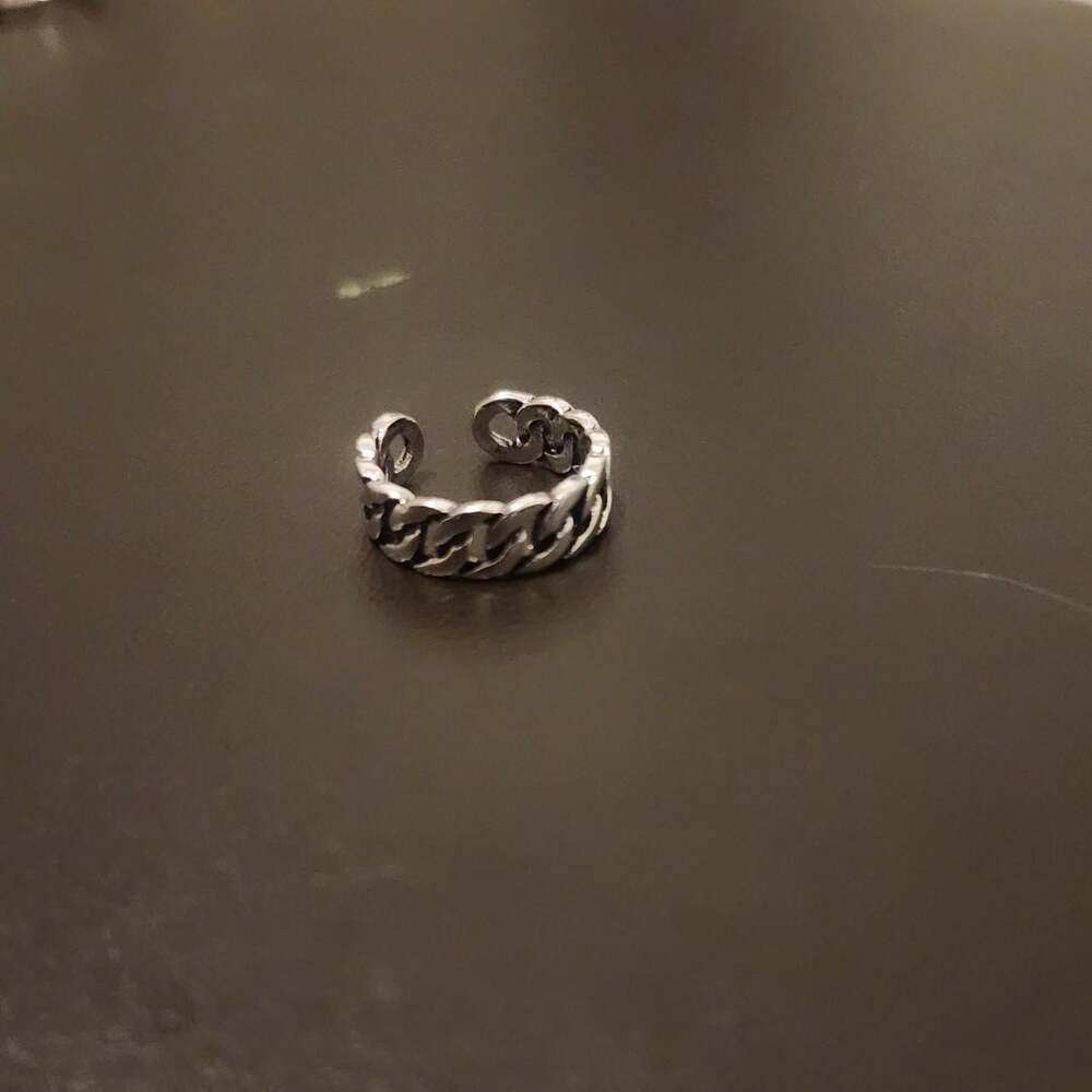 Silver Chain Ring With A 36 D 9